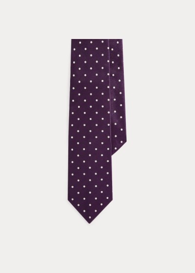 Men's Ralph Lauren Polka-Dot Silk Satin Ties | 908174FWI